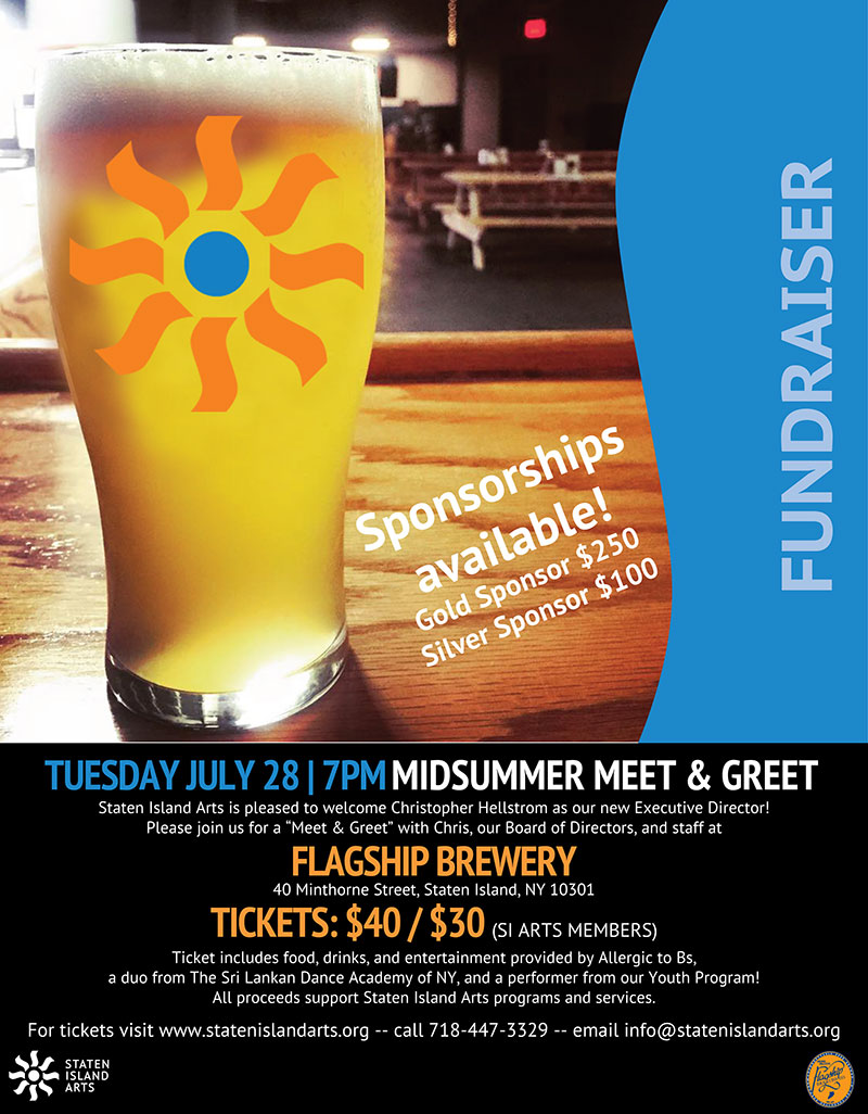 Staten Island Arts Meet & Greet at Flagship Brewery July 2015
