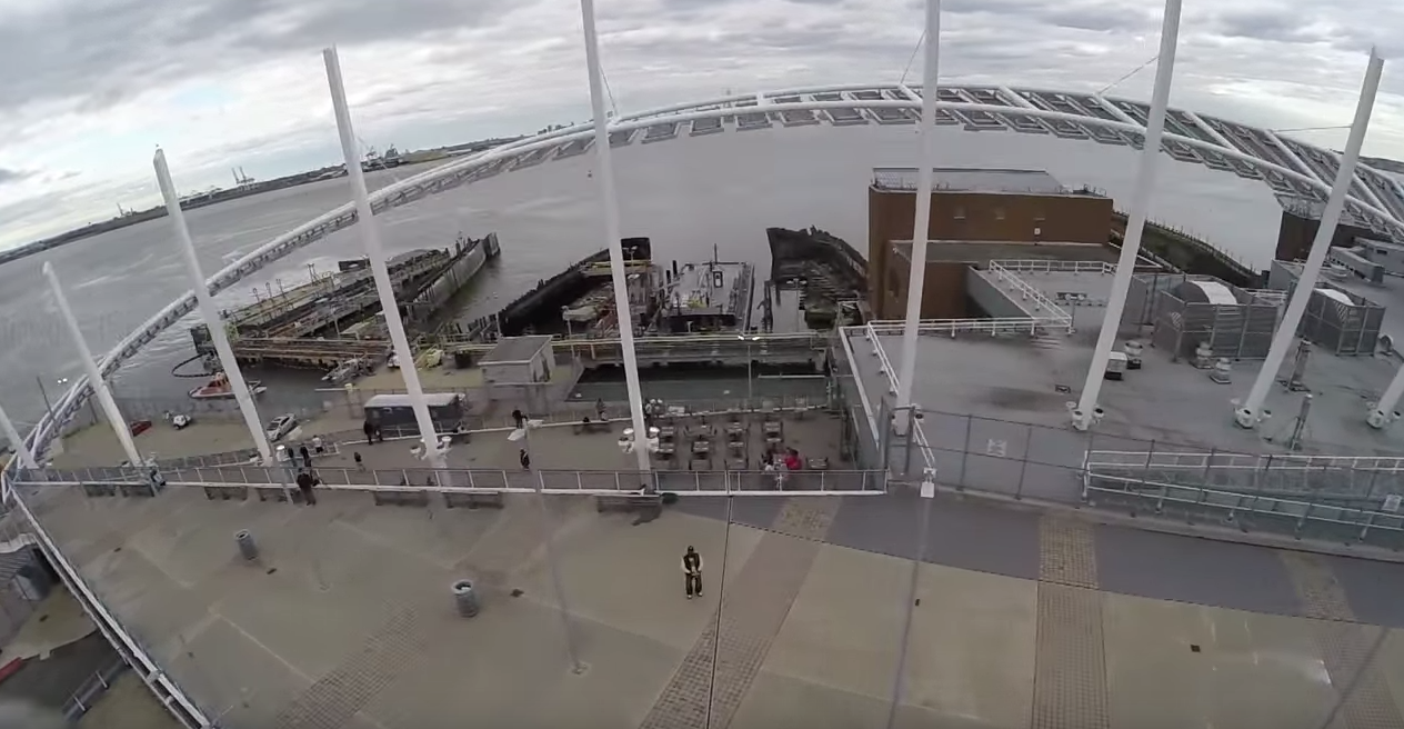 VIDEO: A Drone Tour Above The Staten Island Ferry Terminal