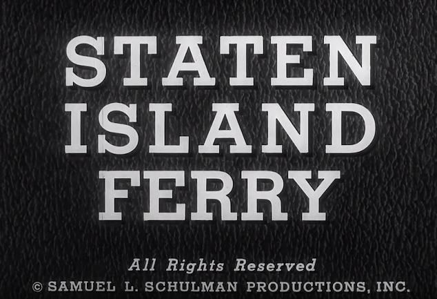 WATCH: A 1960s Documentary About Riding The Staten Island Ferry