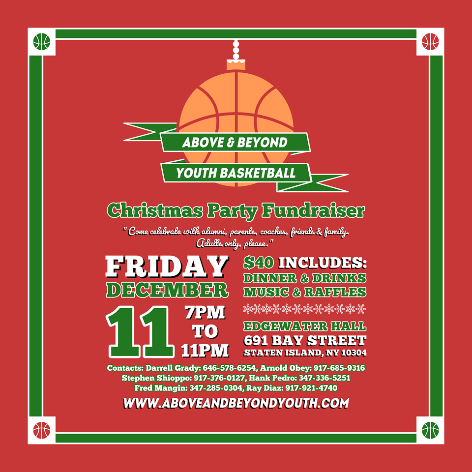 Above & Beyond Raises Money For Kids With It’s 2015 Youth Basketball Christmas Party