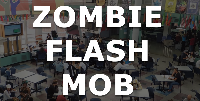 Zombie Flash Mob Attacks College of Staten Island Campus