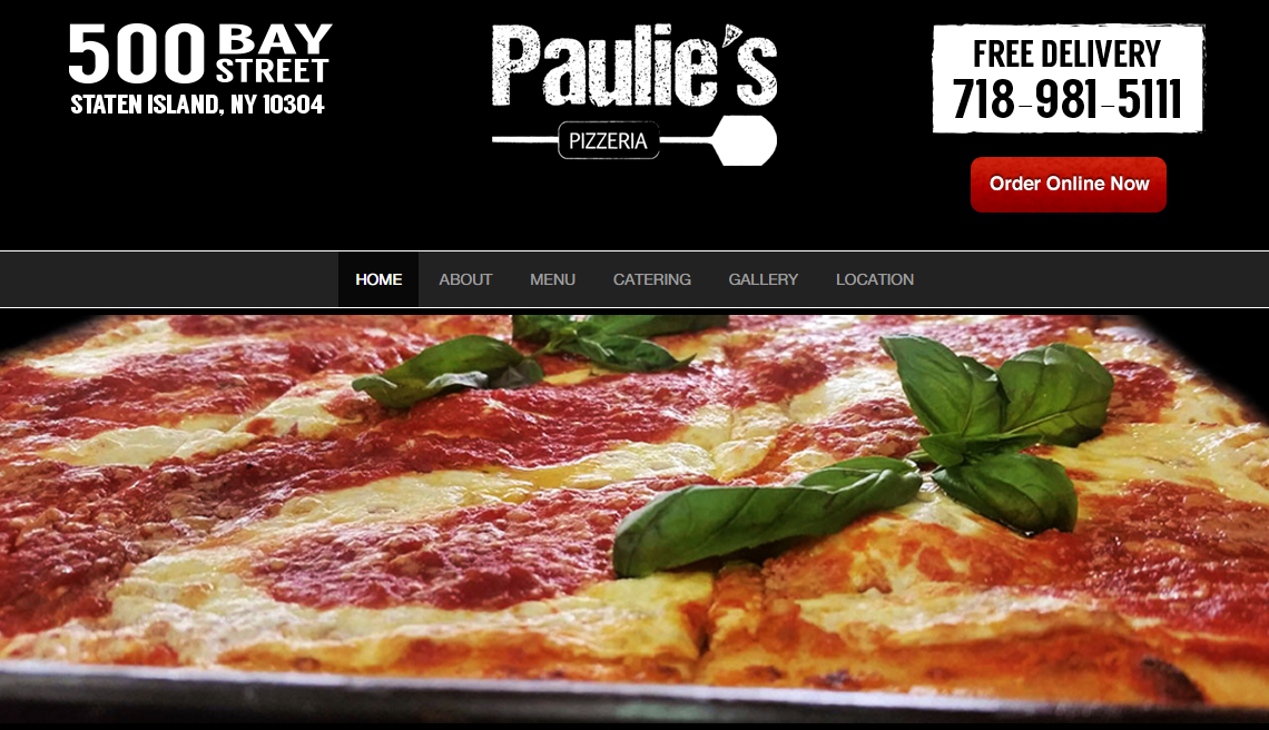 Pizza on Bay: Paulies Pizzeria & More