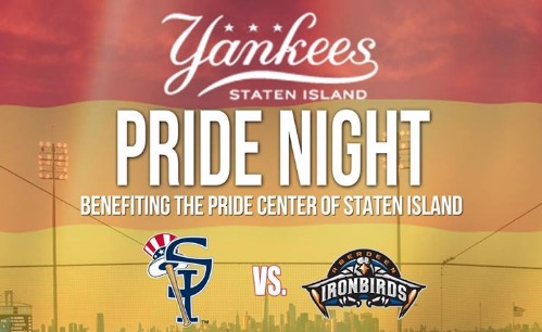 Come Celebrate Pride Night with the SI Yankees on August 3rd