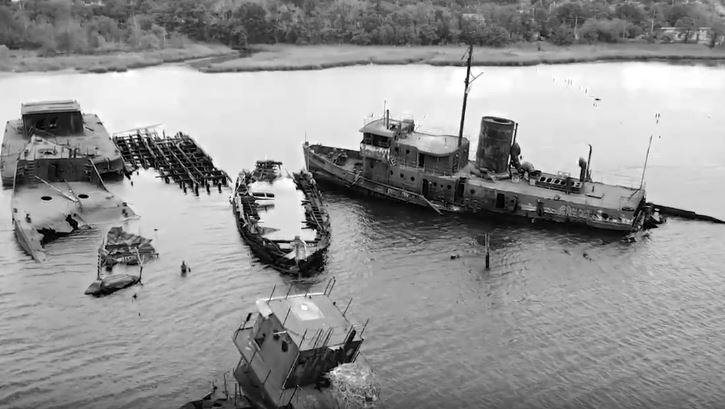 Check Out This Drone Footage of the Arthur Kill Ship Graveyard